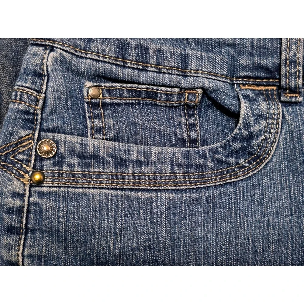 Gloria Vanderbilt Womens Perfect‎ Fit Denim Shorts Size 10 Blue  A1